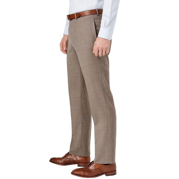 Michael‎ Kors Mens Classic fit Dress Pants 36Wx34L Tan Light Brown Stretch - Picture 3 of 7